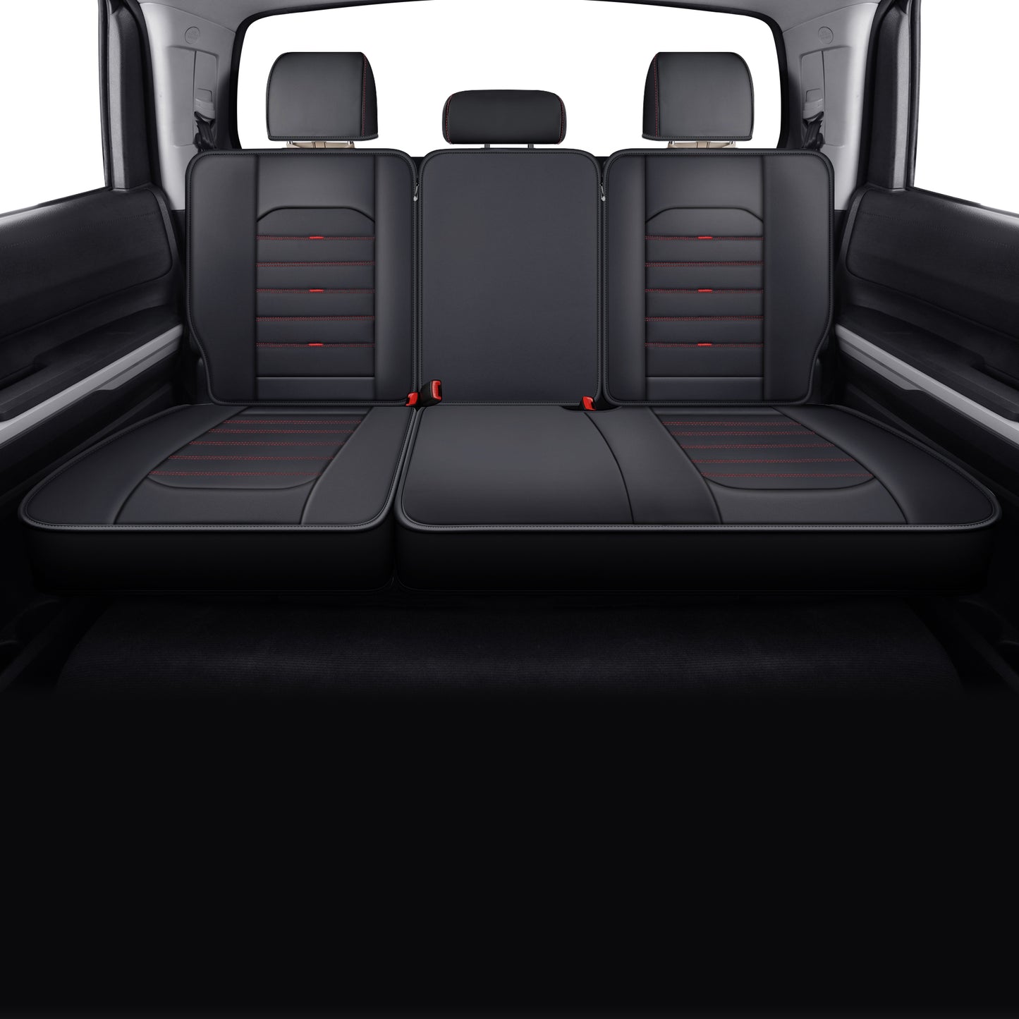 LUCKYMAN CLUB Tundra Seat Covers, Fit for 2014-2021 Tundra Crew Cab CrewMax Double Cab Regular Cab Pickup Trucks with Water Proof Faux Leather