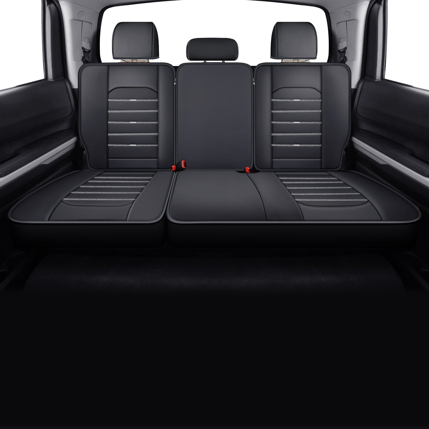 LUCKYMAN CLUB Tundra Seat Covers, Fit for 2014-2021 Tundra Crew Cab CrewMax Double Cab Regular Cab Pickup Trucks with Water Proof Faux Leather