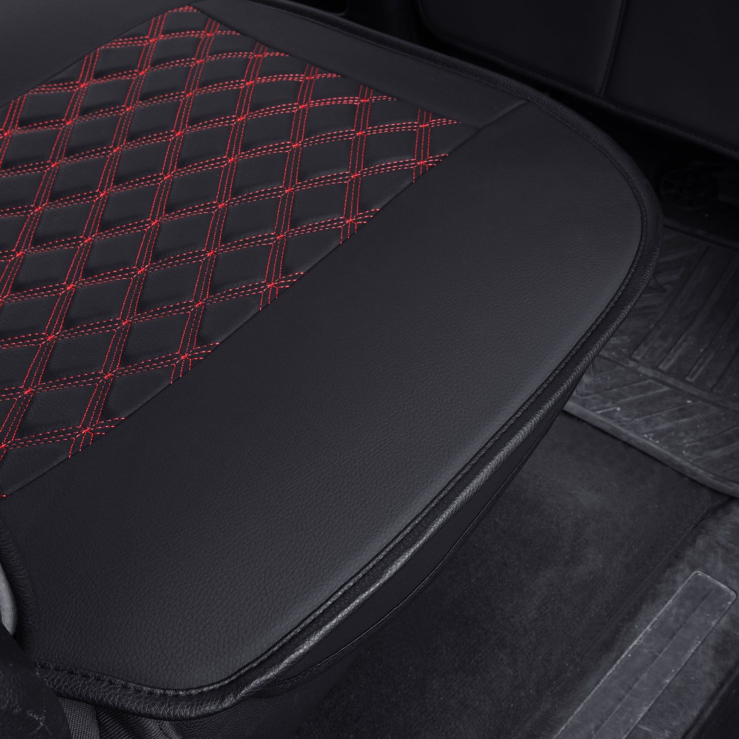 LUCKYMAN CLUB Chevy Silverado GMC Sierra Truck Seat Covers Trail Boss Z71 Pickup 2007-2024 1500 2500HD 3500HD Crew Double Extended Cab Waterproof Leather