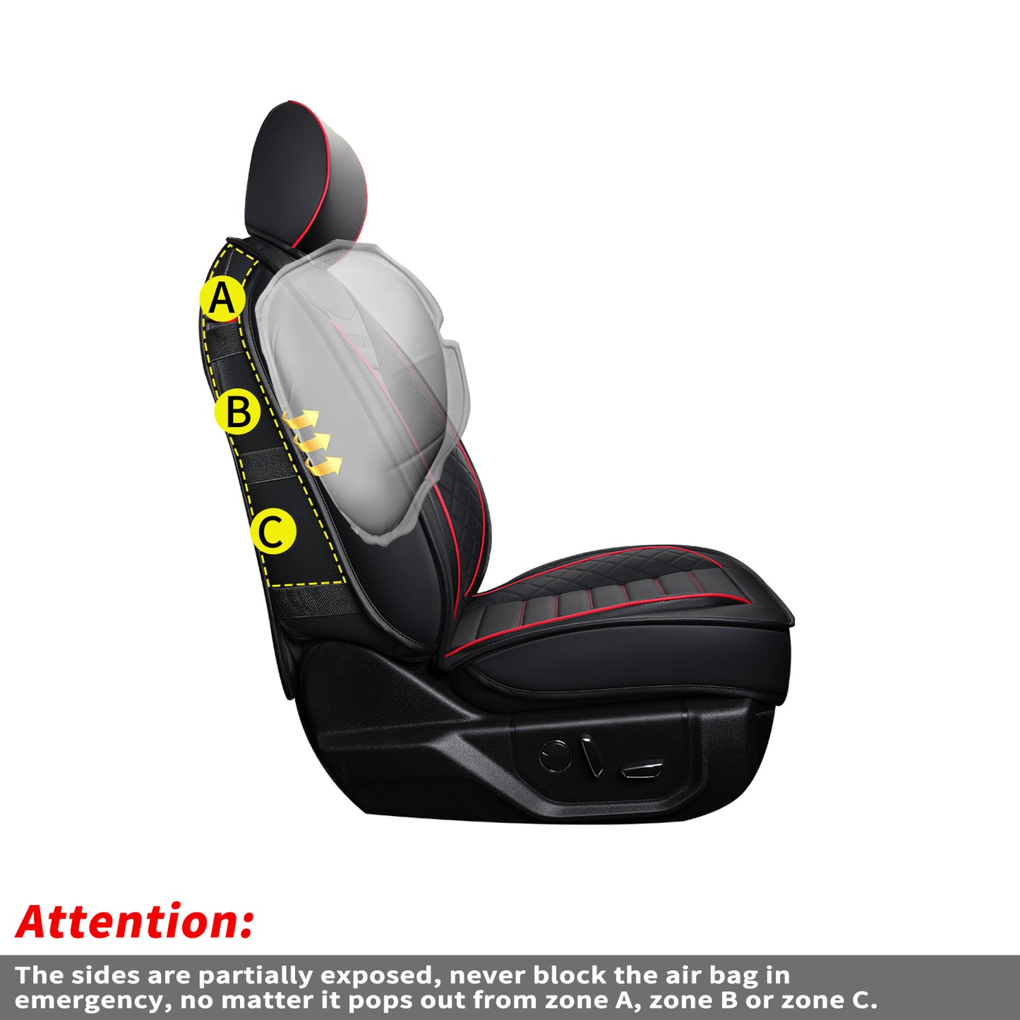 LUCKYMAN CLUB F150 Seat Covers Full Set with Waterproof Leather, Automotive Vehicle Cushion Cover for Cars SUV Pick-up Truck Fit for 2009 to 2024 Ford F150 Carhartt and 2017 to 2023 F250 F350 F450