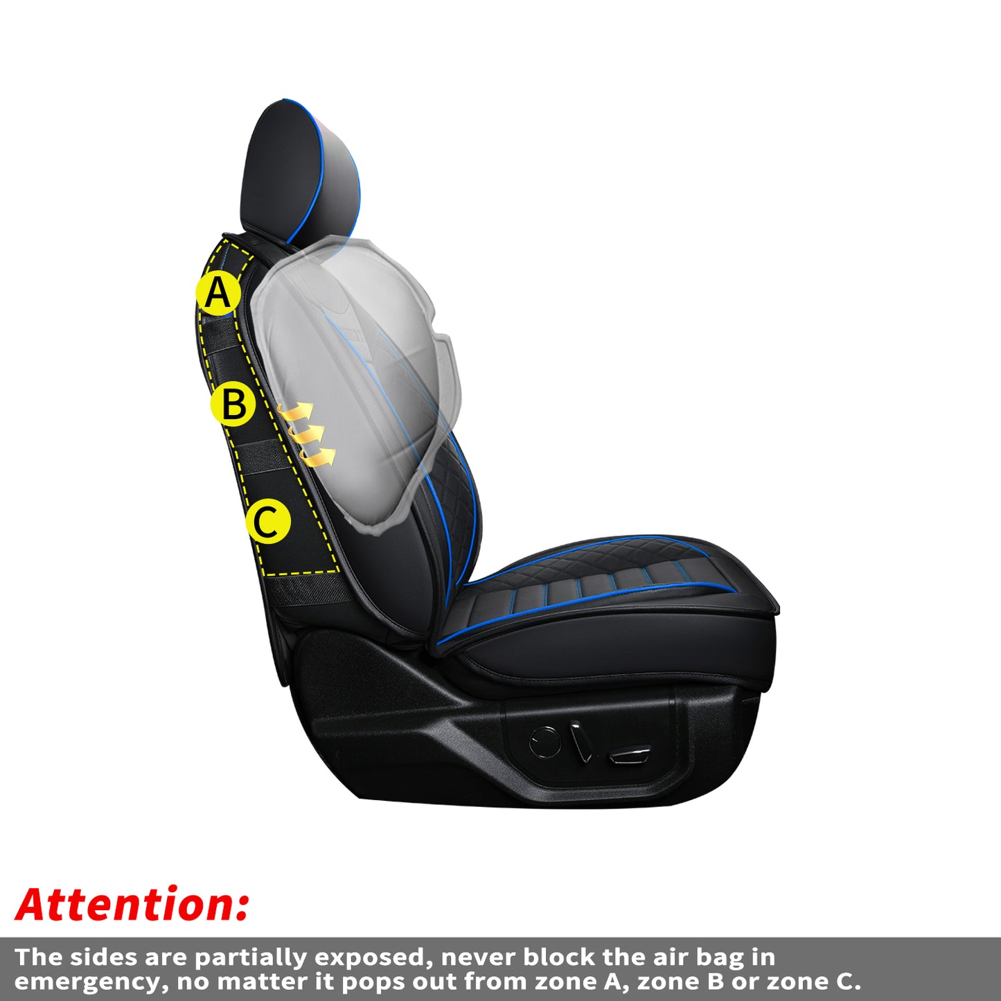 LUCKYMAN CLUB F150 Seat Covers Full Set with Waterproof Leather, Automotive Vehicle Cushion Cover for Cars SUV Pick-up Truck Fit for 2009 to 2024 Ford F150 Carhartt and 2017 to 2023 F250 F350 F450