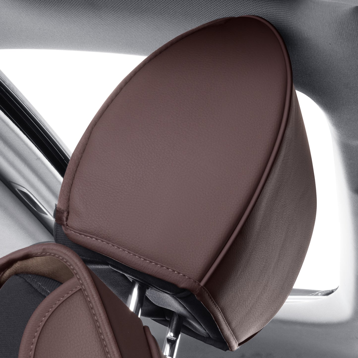 LUCKYMAN CLUB Tundra Seat Covers, Fit 2014-2021 Tundra Full Set Crew/CrewMax Cab, with Waterproof Faux Leather