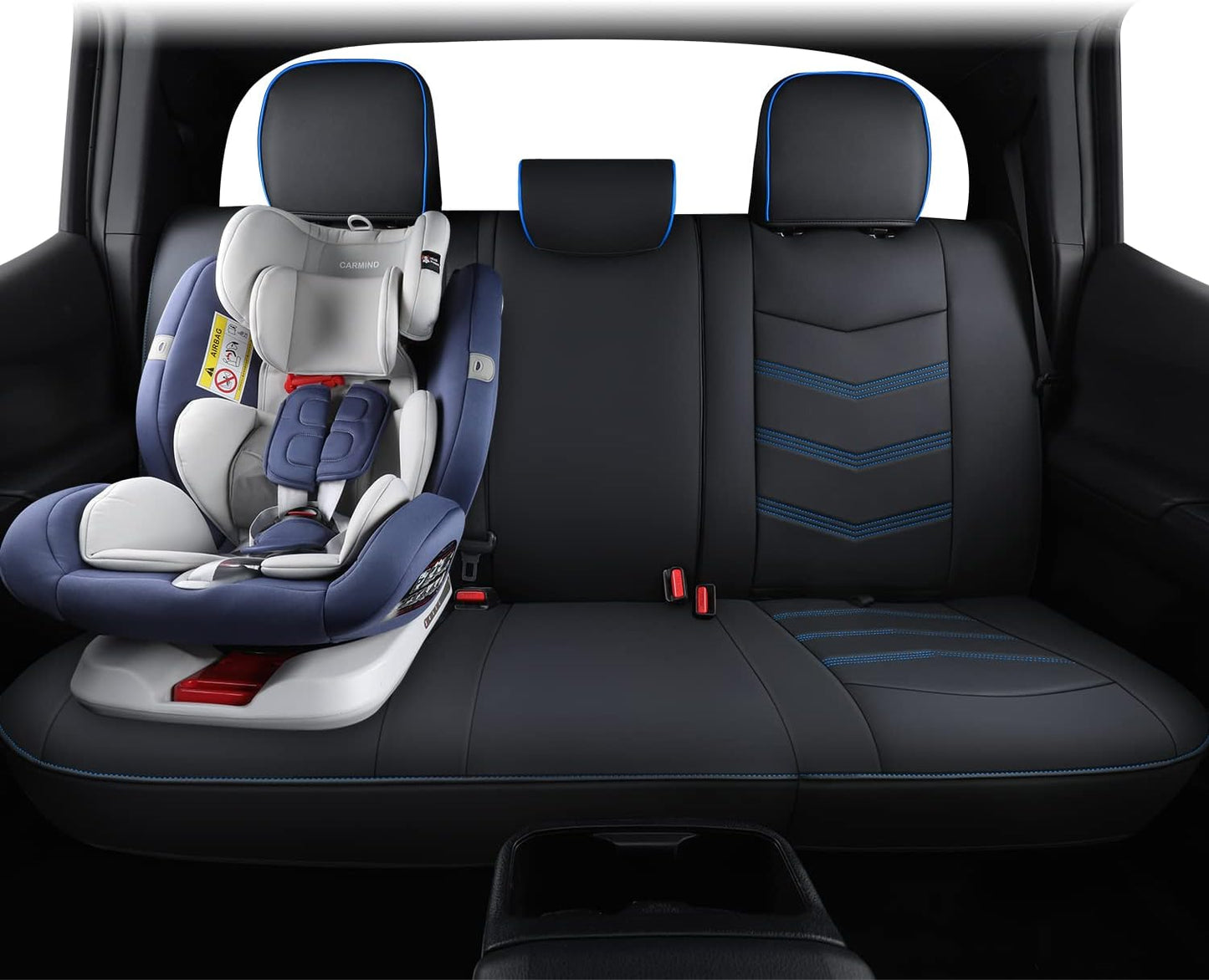 LUCKYMAN CLUB 2005-2023 Tacoma Seat Covers Full Set Waterproof leather for Tacoma Double/Crew Cab SR SR5 TRD Sport TRD Off-Road PreRunner Trims, with Waterproof Faux Leather All-enveloping, four seasons general, wear-resistant and scratch-resistant