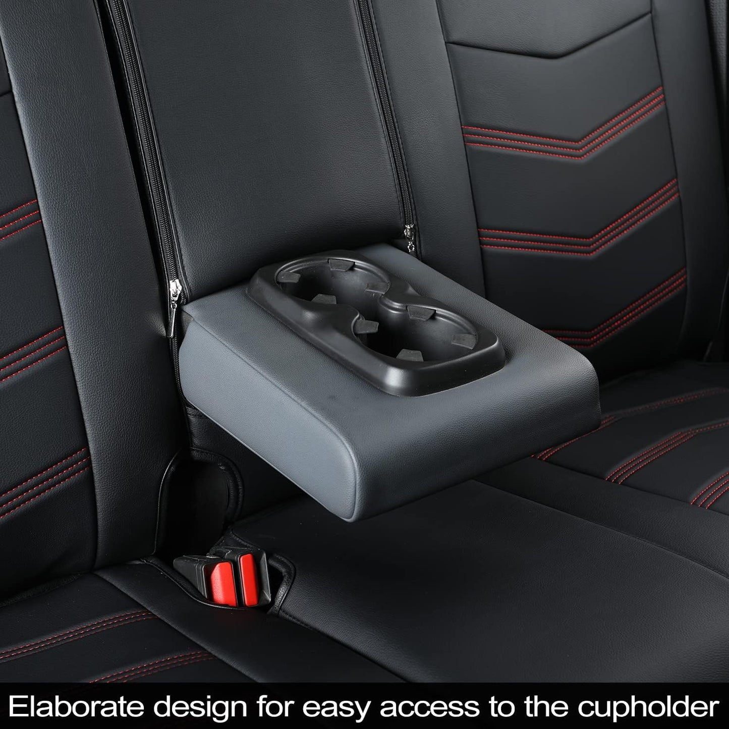 LUCKYMAN CLUB K9 Colorado Custom Canyon Full Set Car Pickup Seat Covers, Fit 2015 2016 2017 2018 2019 2020 2021 2022 Chevy Colorado Z71 LT ZR2 Work Truck, Waterproof Faux Leather