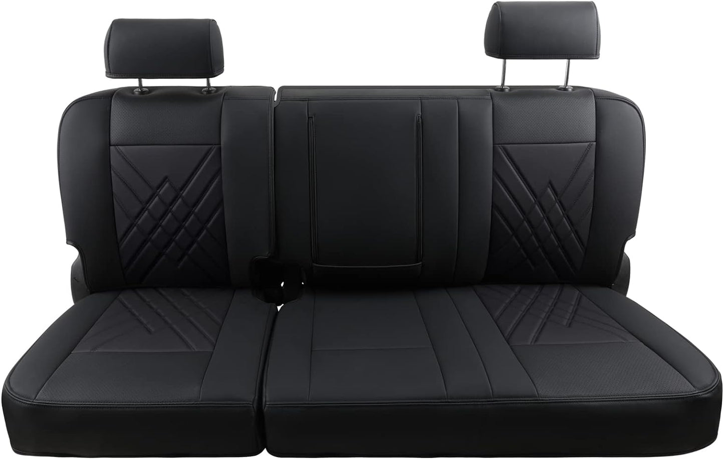 LUCKYMAN CLUB 2007-2024 Silverado seat covers Custom&Sierra 1500 2500 3500HD Trucks leather CustomSeat Covers Cars Pickups Full Set, Fit Trims Like LT,LTZ,RST