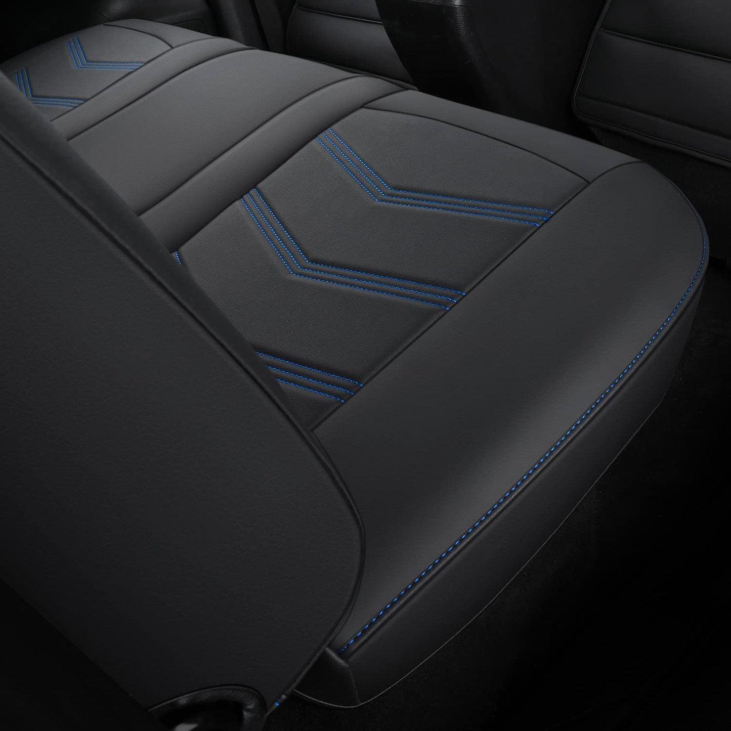LUCKYMAN CLUB 2005-2023 Tacoma Seat Covers Full Set Waterproof leather for Tacoma Double/Crew Cab SR SR5 TRD Sport TRD Off-Road PreRunner Trims, with Waterproof Faux Leather All-enveloping, four seasons general, wear-resistant and scratch-resistant