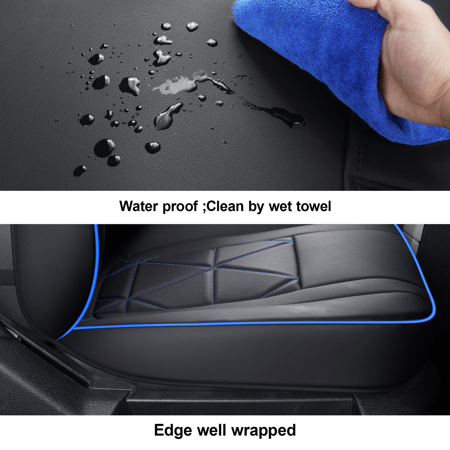 LUCKYMAN CLUB Ford F150 Seat Covers,For 2009-2014 F150 CrewCab 2011-2016 F250 F350 Waterproof faux leather All seasons are good Free delivery