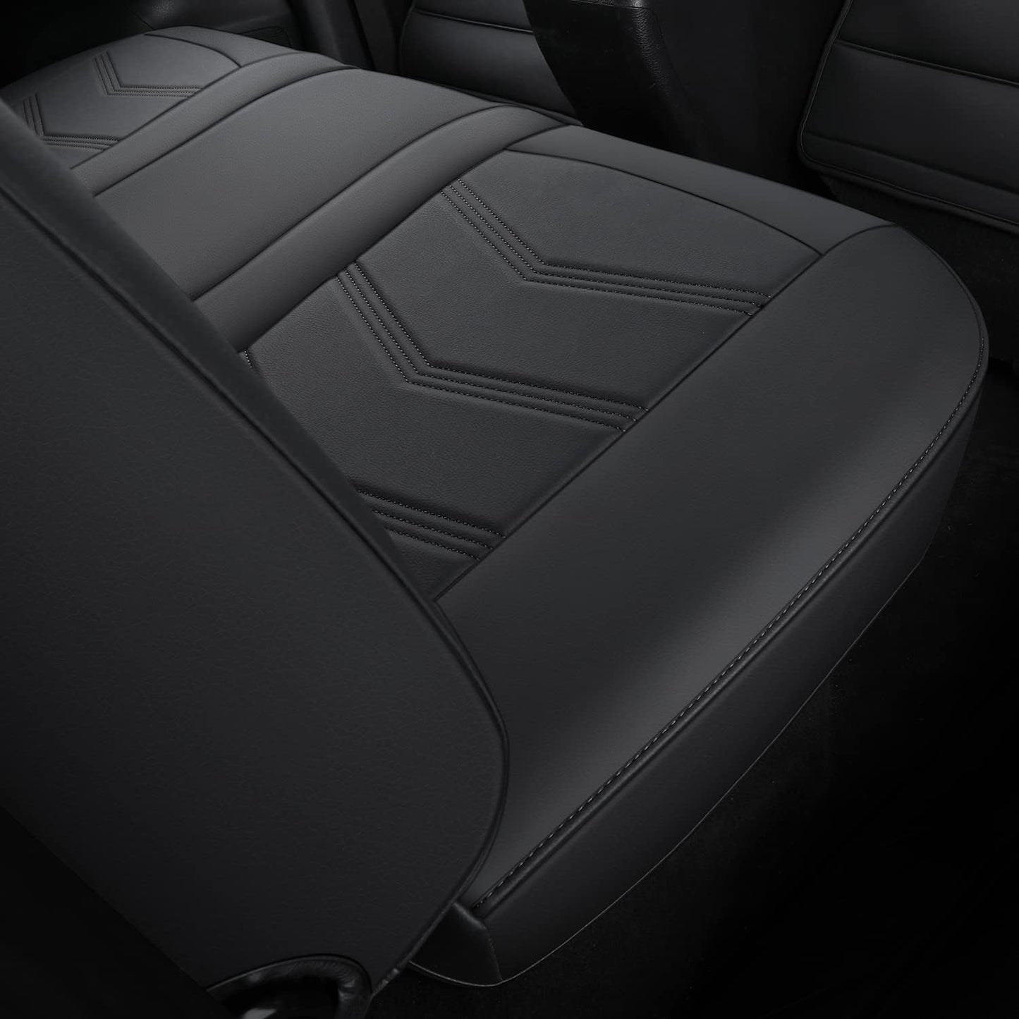 LUCKYMAN CLUB 2005-2023 Tacoma Seat Covers Full Set Waterproof leather for Tacoma Double/Crew Cab SR SR5 TRD Sport TRD Off-Road PreRunner Trims, with Waterproof Faux Leather All-enveloping, four seasons general, wear-resistant and scratch-resistant