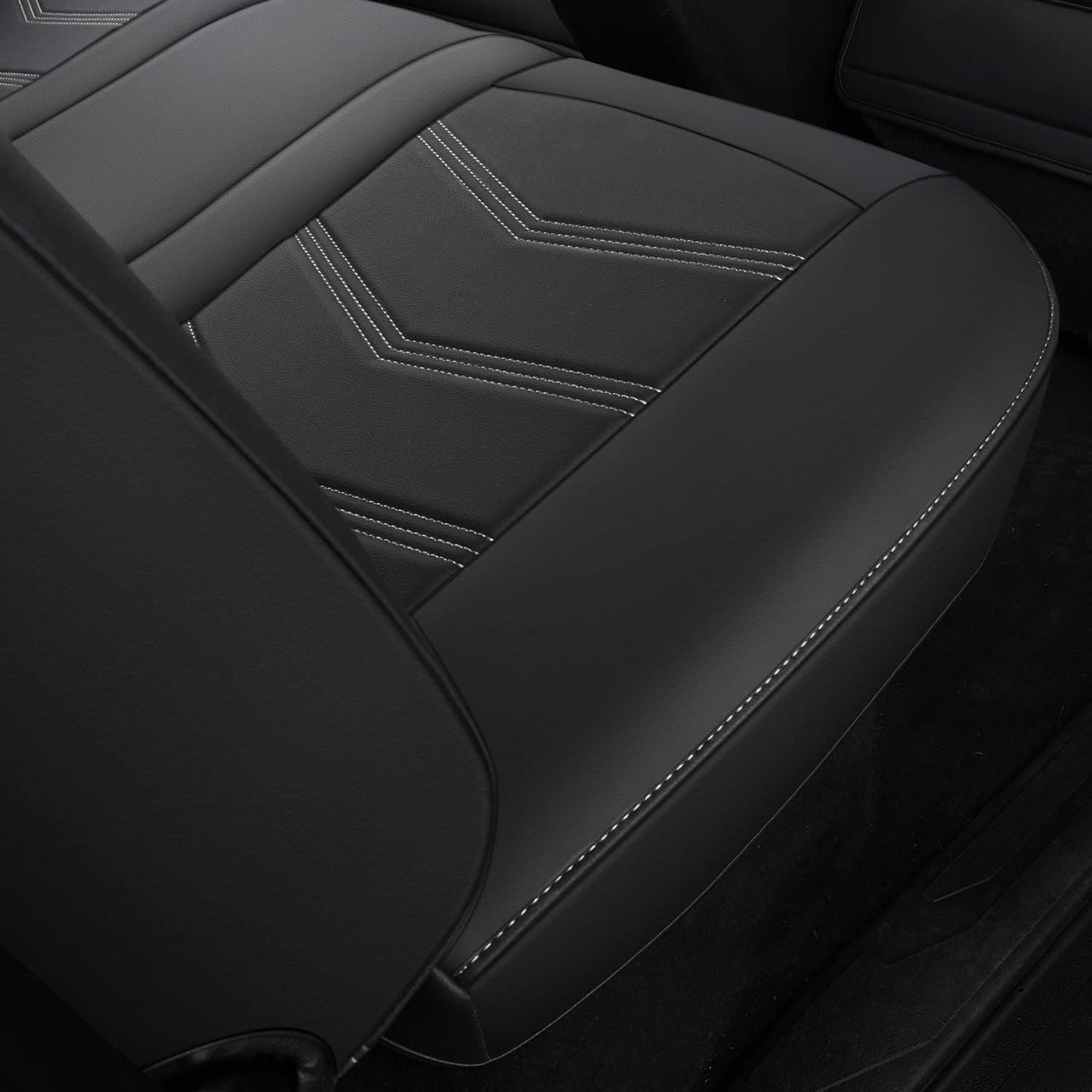 LUCKYMAN CLUB 2005-2023 Tacoma Seat Covers Full Set Waterproof leather for Tacoma Double/Crew Cab SR SR5 TRD Sport TRD Off-Road PreRunner Trims, with Waterproof Faux Leather All-enveloping, four seasons general, wear-resistant and scratch-resistant