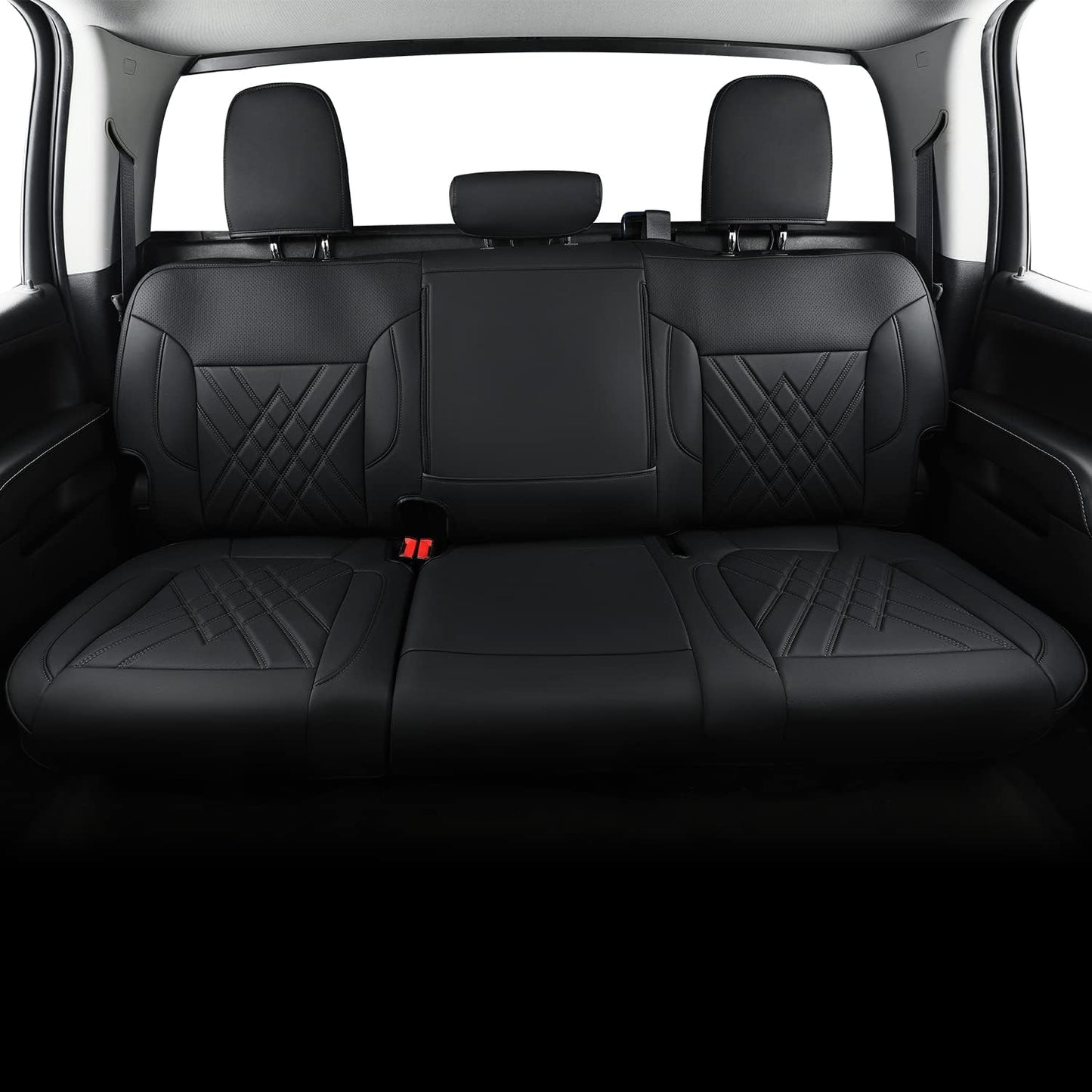 LUCKYMAN CLUB 2007-2024 Silverado seat covers Custom&Sierra 1500 2500 3500HD Trucks leather CustomSeat Covers Cars Pickups Full Set, Fit Trims Like LT,LTZ,RST