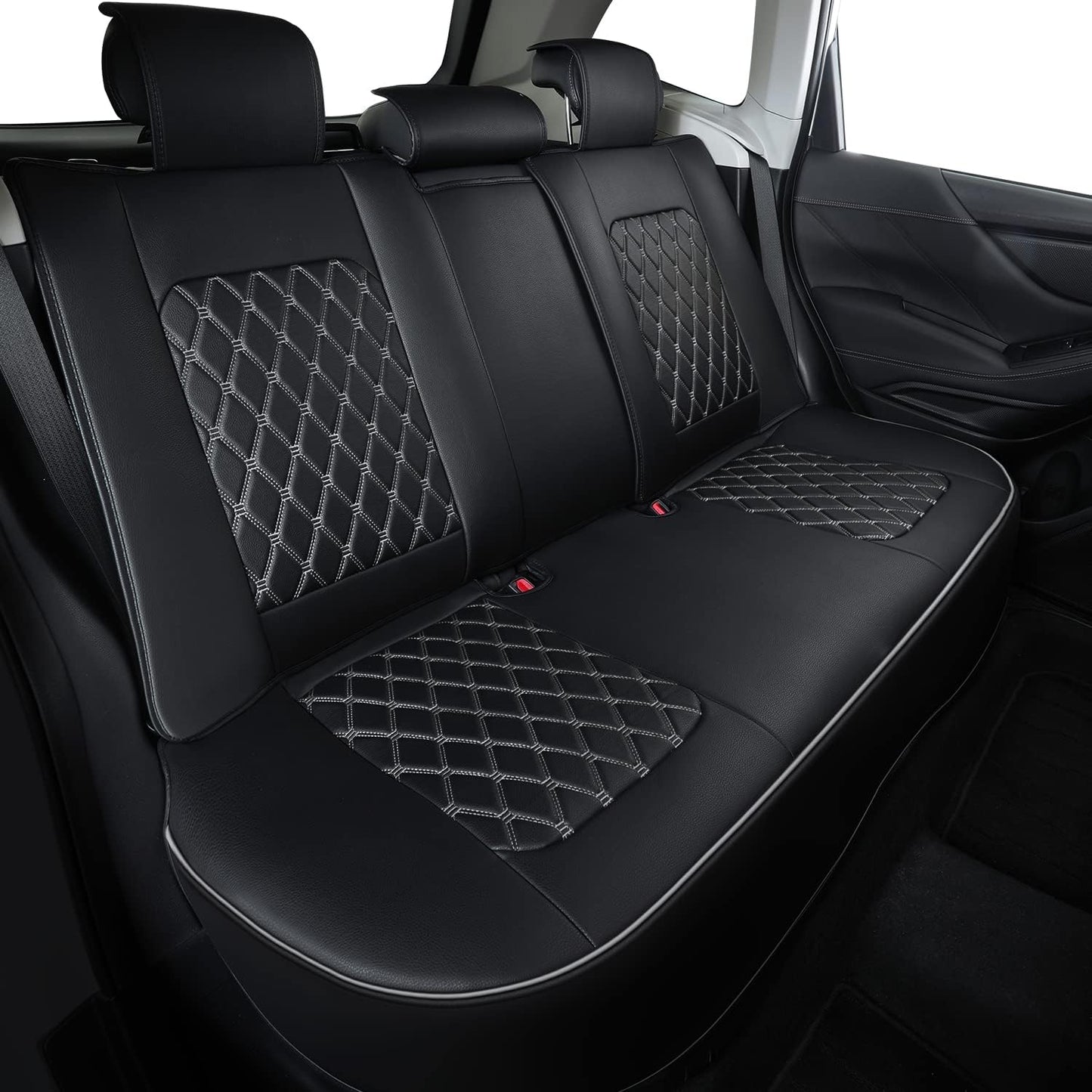 LUCKYMAN CLUB 2014-2024 Subaru/Forester Outback Custom Seat Covers Accessories Full Set Fit Premium Sport Wilderness Limited Touring Base with Waterproof FauxLeather
