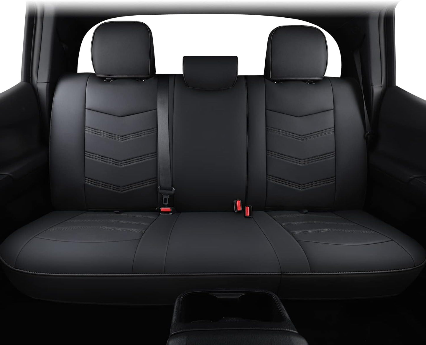 LUCKYMAN CLUB 2005-2023 Tacoma Seat Covers Full Set Waterproof leather for Tacoma Double/Crew Cab SR SR5 TRD Sport TRD Off-Road PreRunner Trims, with Waterproof Faux Leather All-enveloping, four seasons general, wear-resistant and scratch-resistant