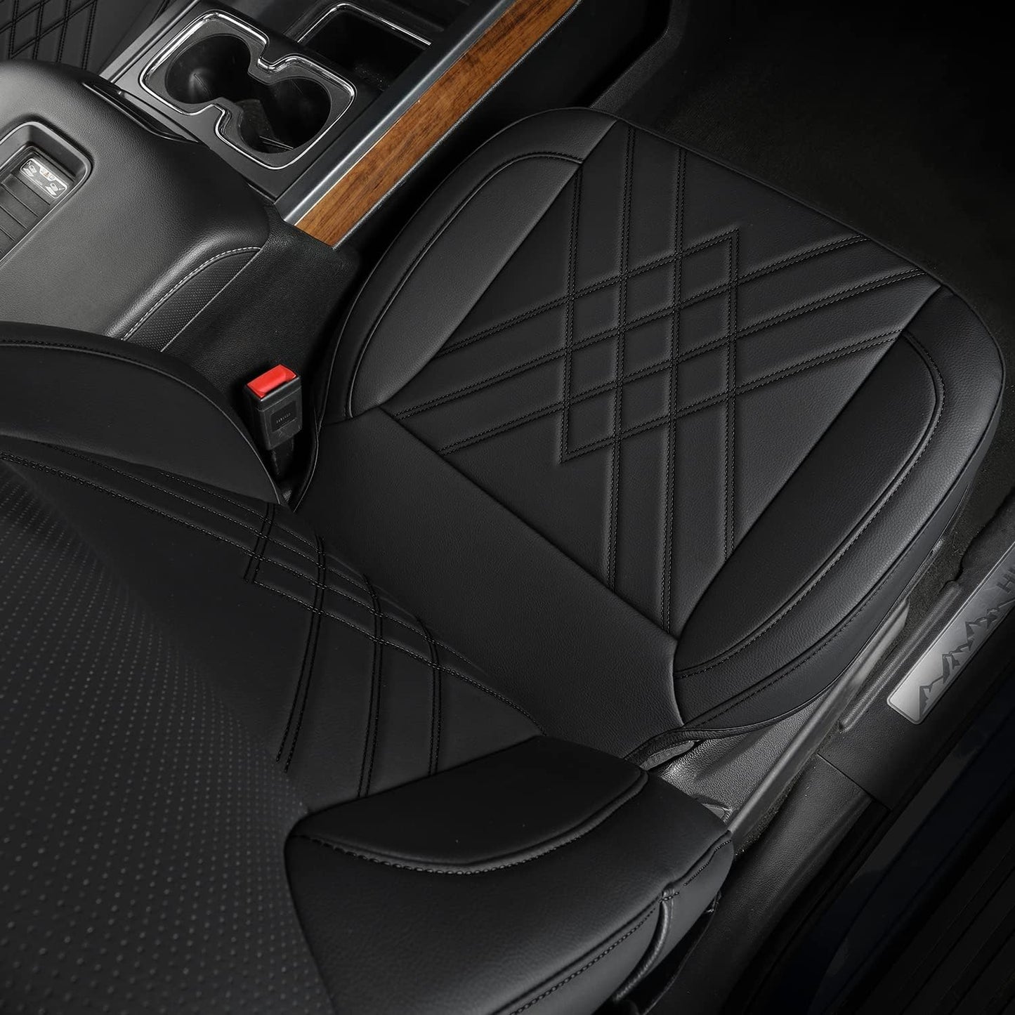 LUCKYMAN CLUB 2007-2024 Silverado seat covers Custom&Sierra 1500 2500 3500HD Trucks leather CustomSeat Covers Cars Pickups Full Set, Fit Trims Like LT,LTZ,RST