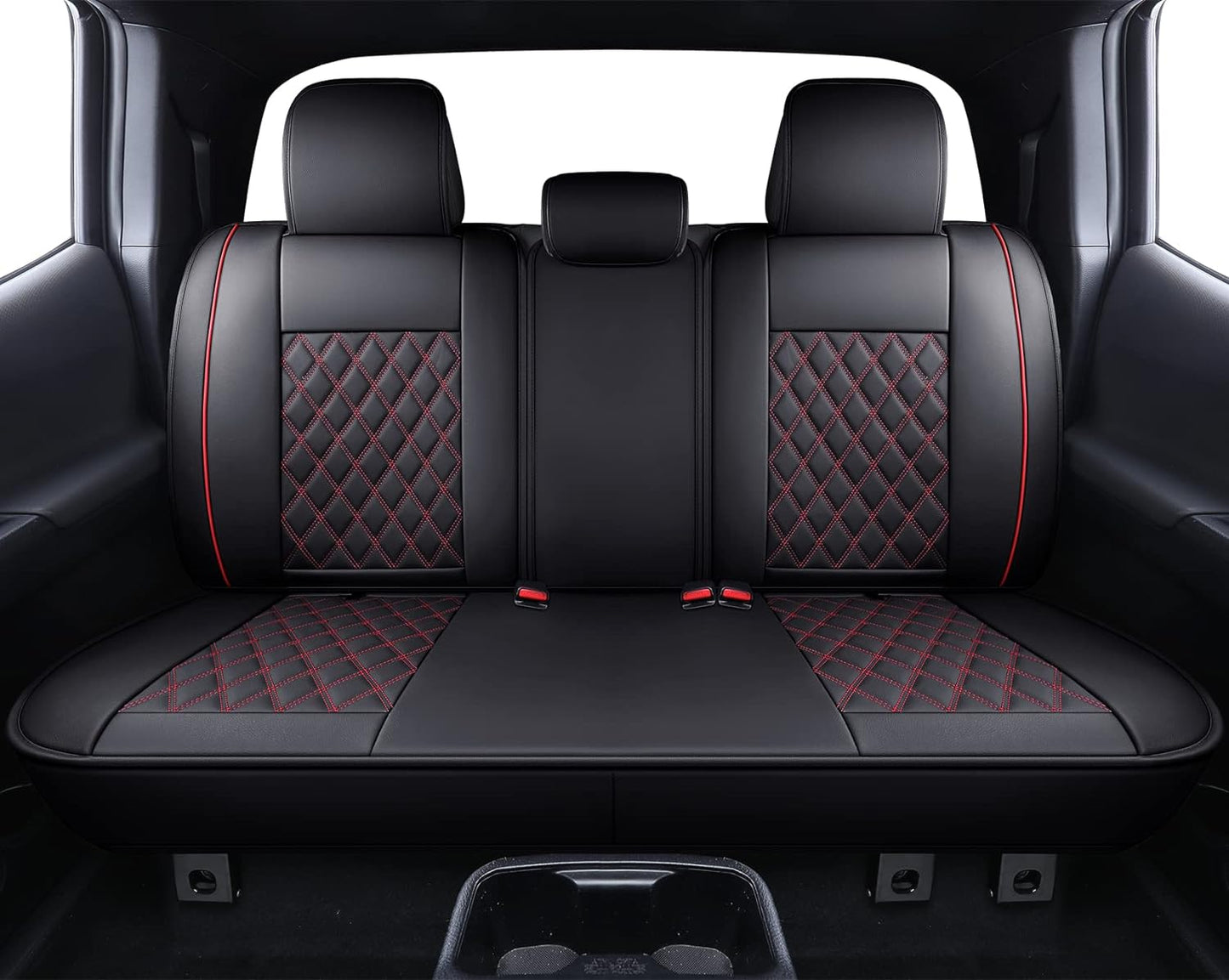LUCKYMAN CLUB TOYOTA Tacoma Seat Covers waterproof leather customized for 2005-2023 TRD cross-country hover concept SR5 dual-cab pickup full cushion