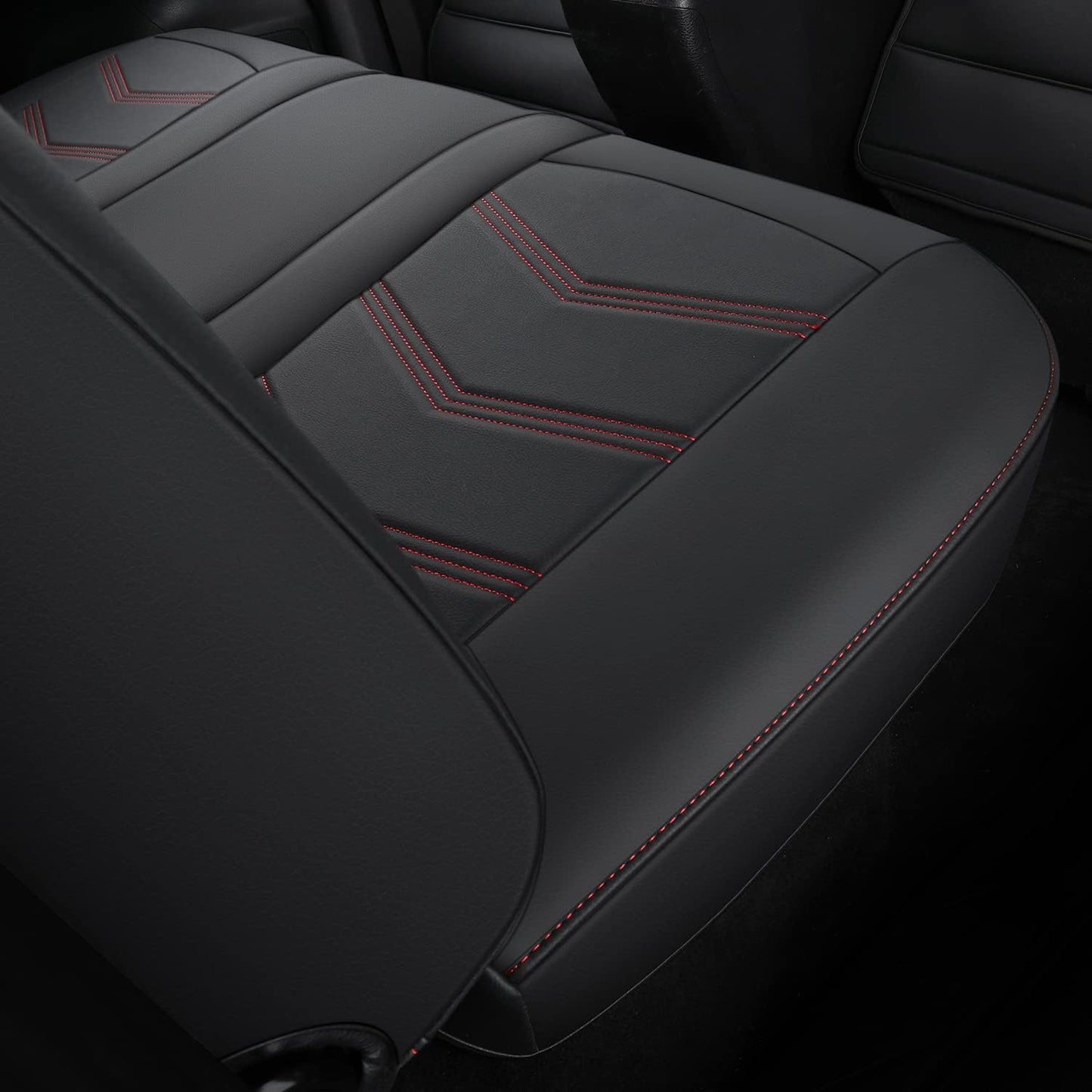 LUCKYMAN CLUB 2005-2023 Tacoma Seat Covers Full Set Waterproof leather for Tacoma Double/Crew Cab SR SR5 TRD Sport TRD Off-Road PreRunner Trims, with Waterproof Faux Leather All-enveloping, four seasons general, wear-resistant and scratch-resistant