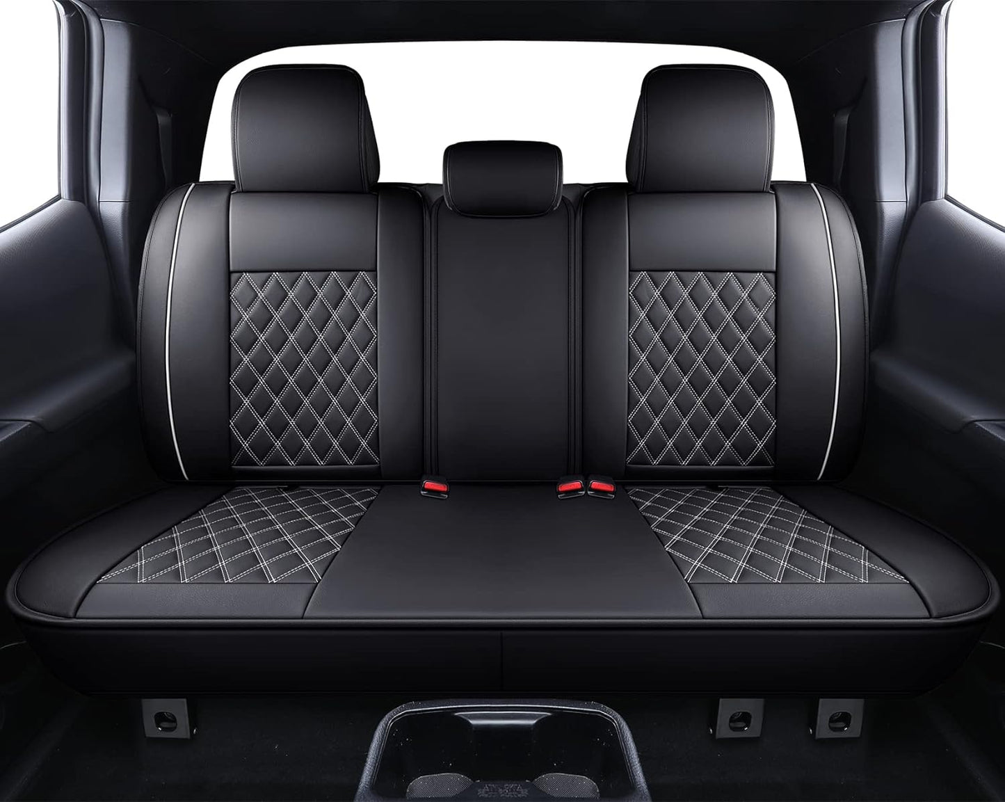 LUCKYMAN CLUB TOYOTA Tacoma Seat Covers waterproof leather customized for 2005-2023 TRD cross-country hover concept SR5 dual-cab pickup full cushion