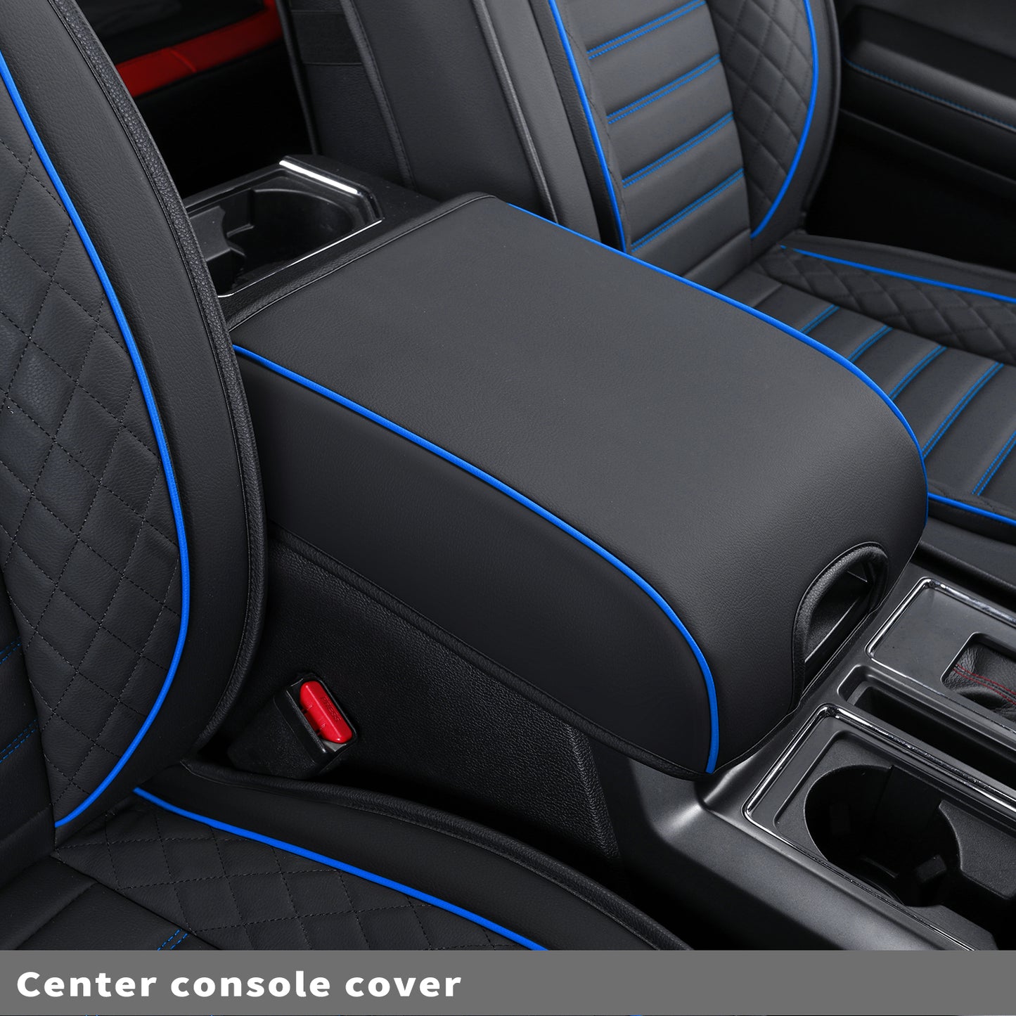 LUCKYMAN CLUB F150 Seat Covers Full Set with Waterproof Leather, Automotive Vehicle Cushion Cover for Cars SUV Pick-up Truck Fit for 2009 to 2024 Ford F150 Carhartt and 2017 to 2023 F250 F350 F450