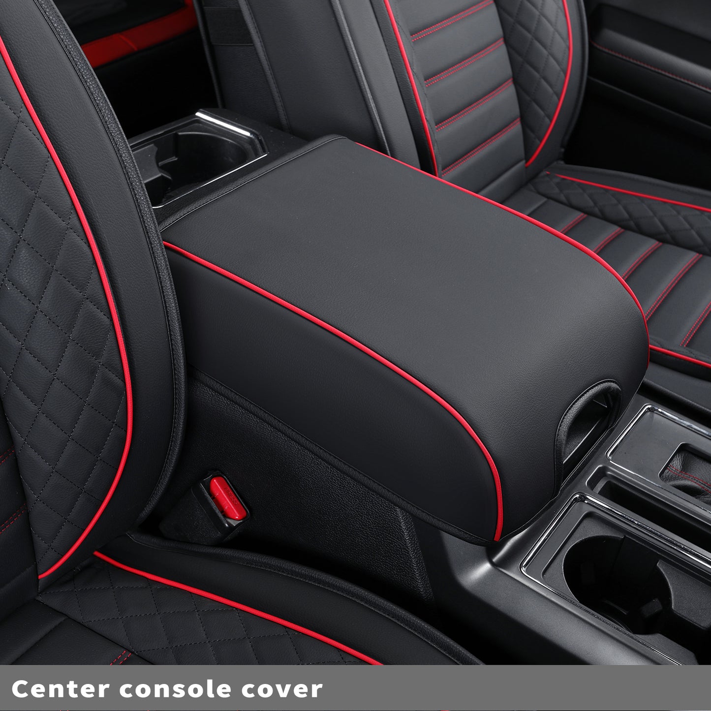 LUCKYMAN CLUB F150 Seat Covers Full Set with Waterproof Leather, Automotive Vehicle Cushion Cover for Cars SUV Pick-up Truck Fit for 2009 to 2024 Ford F150 Carhartt and 2017 to 2023 F250 F350 F450