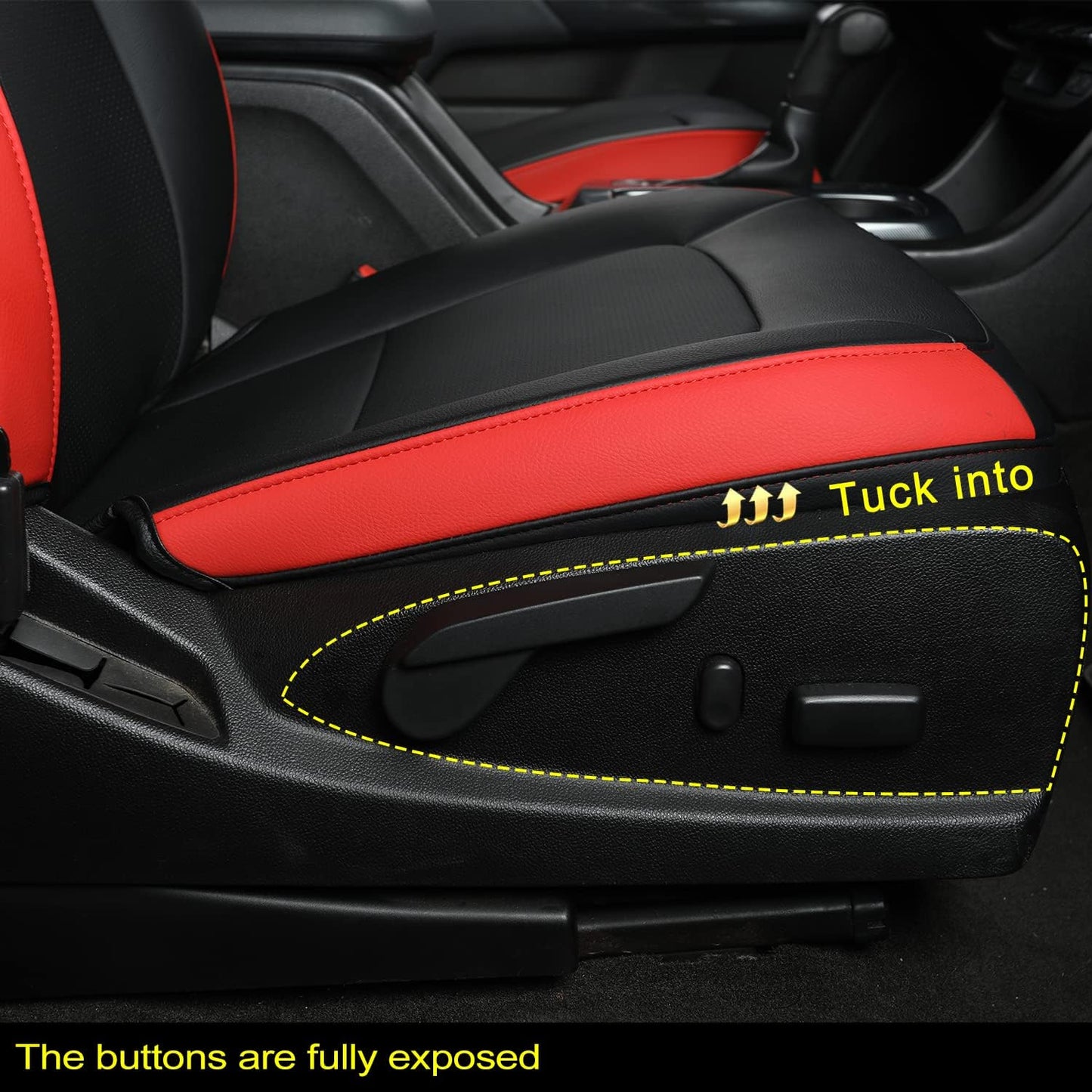LUCKYMAN CLUB Chevy Colorado Seat Covers Full Set,fit for 2015-2022 Colorado Canyon Crew Cab Z71 LT ZR2 Work Truck with Water Proof Faux Leather