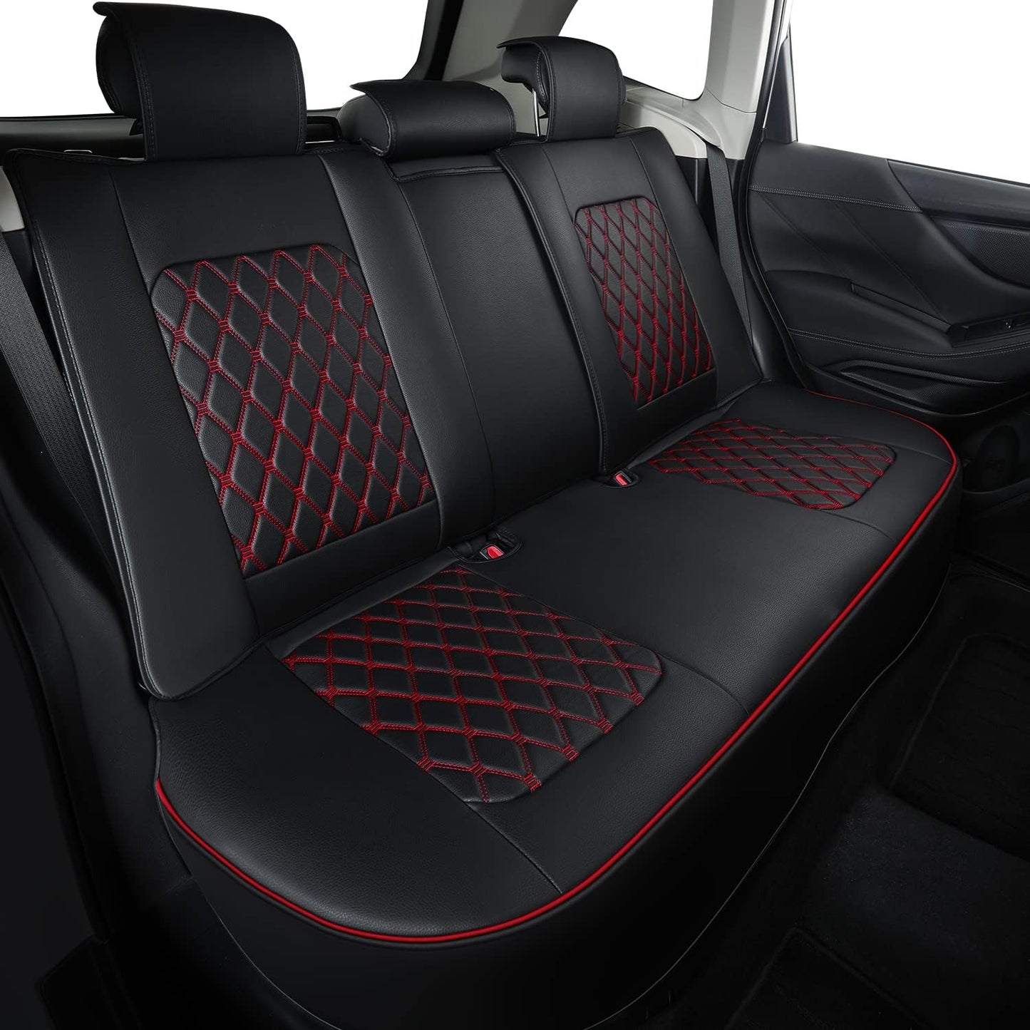 LUCKYMAN CLUB 2014-2024 Subaru/Forester Outback Custom Seat Covers Accessories Full Set Fit Premium Sport Wilderness Limited Touring Base with Waterproof FauxLeather