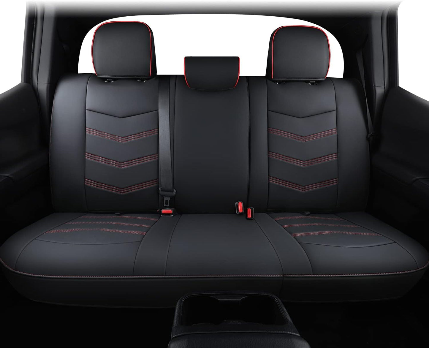 LUCKYMAN CLUB 2005-2023 Tacoma Seat Covers Full Set Waterproof leather for Tacoma Double/Crew Cab SR SR5 TRD Sport TRD Off-Road PreRunner Trims, with Waterproof Faux Leather All-enveloping, four seasons general, wear-resistant and scratch-resistant
