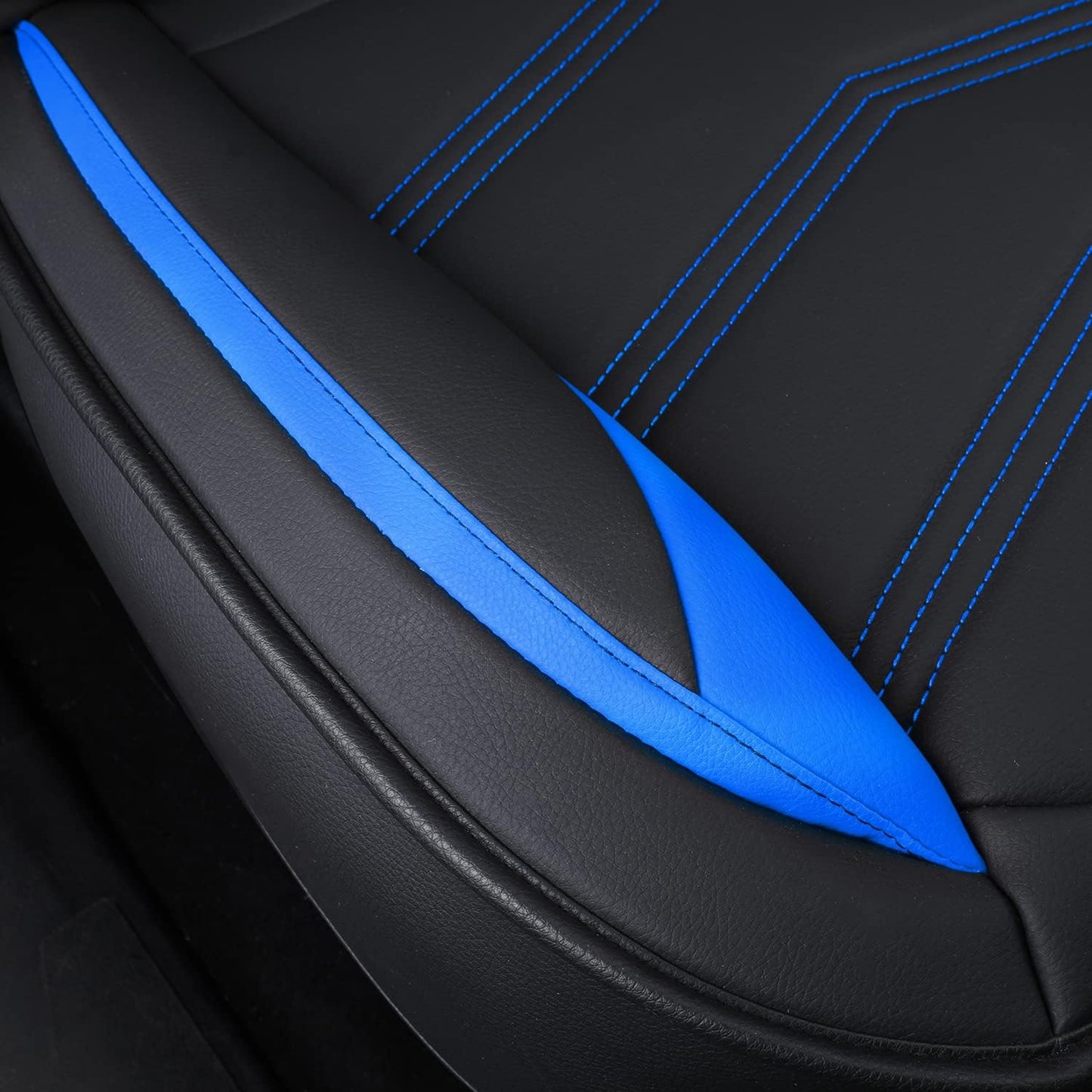 LUCKYMAN CLUB 2005-2023 Tacoma Seat Covers Full Set Waterproof leather for Tacoma Double/Crew Cab SR SR5 TRD Sport TRD Off-Road PreRunner Trims, with Waterproof Faux Leather All-enveloping, four seasons general, wear-resistant and scratch-resistant