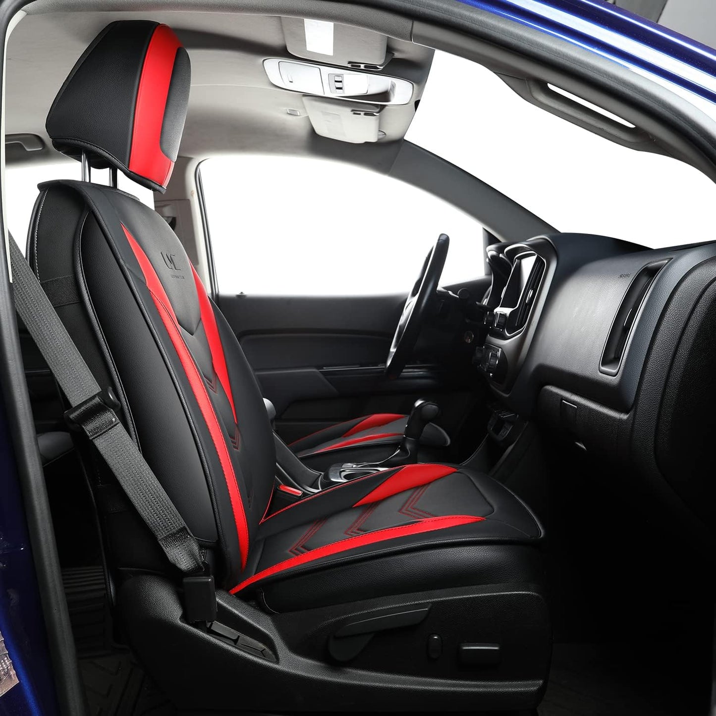 LUCKYMAN CLUB K9 Colorado Custom Canyon Full Set Car Pickup Seat Covers, Fit 2015 2016 2017 2018 2019 2020 2021 2022 Chevy Colorado Z71 LT ZR2 Work Truck, Waterproof Faux Leather